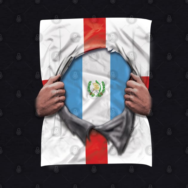 Guatemala Flag English Flag Ripped - Gift for Guatemalan From Guatemala by Country Flags